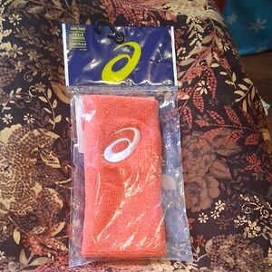 Asics Men's Athleticsl Wrist Band in Bright Red